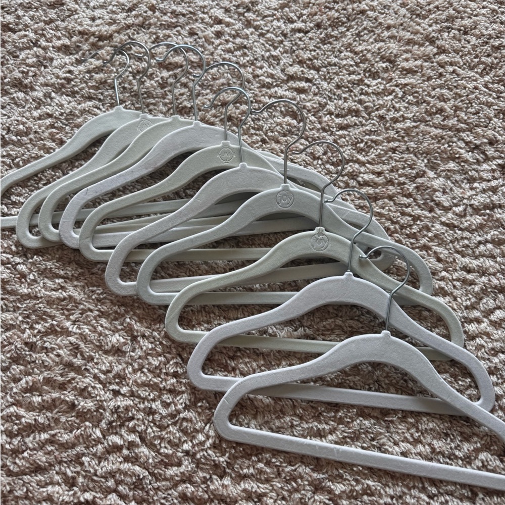 Ivory “Velvet” Slim Clothes Hangers - Kids